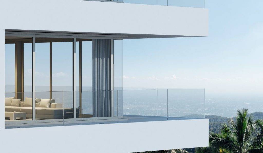 aluminium windows on modern building